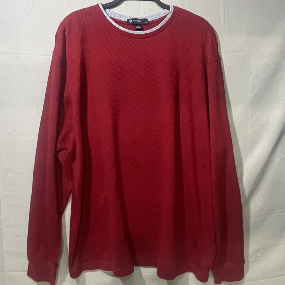 Daniel Cremieux Classics Mens XL Red Cotton Crewneck Sweater "New With Tags"
